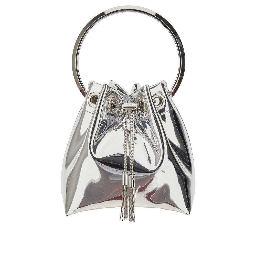 Jimmy Choo Bon Bon Bag In Mirrored Leather
